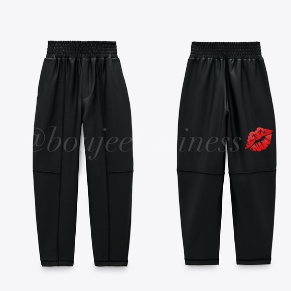 ZARA Coated Pants - Picture 4 of 6